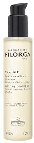 Filorga Skin Prep Perfect - Aceite limpiador perfeccionador, elimina el exceso de sebo, impurezas y maquillaje, con aceite de girasol rico en Omega 6 y vitamina E, 150 ml