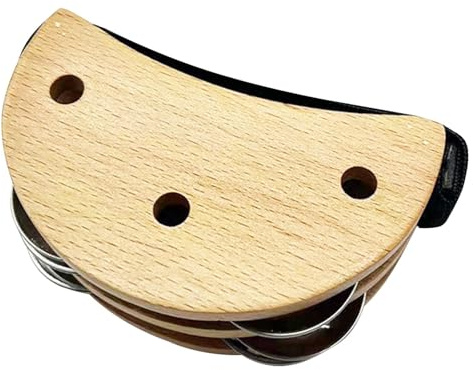 Fußtamburin, Fuß Tamburin zum Klopfen - Fußpumbler mit Metallglocke, Fußperkussionsset, Musikinstrument für Erwachsene