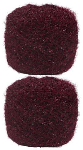 LICHENGTAI 2 Rolle Häkelgarn Set, DIY Strickgarn Grobes Garn 150g Grobes Handgewebtes Garn Set Sanfte Strickwolle für Decke Überwürfe Kissen Babypuppenprojekte