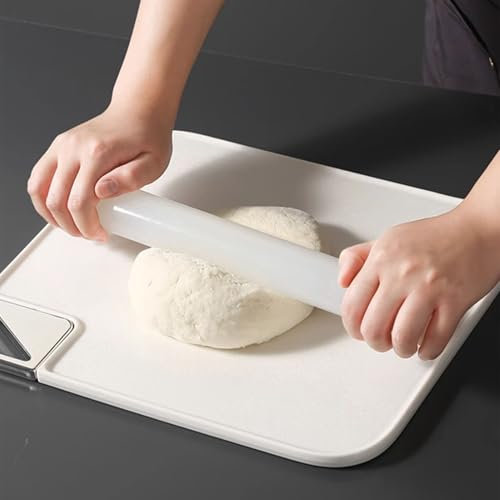 mattarello Perni rotanti Perni Di Plastica Per Impastare, Rullo Per Impastare 33 50 Cm Di Lunghezza, Diametro 3,5 Cm Premium Rolling Pins Per Biscotti Torta Tagliatelle Pasta Tortilla(LxD 33x3.5cm/13x