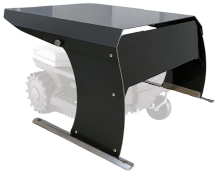 Garage Robot Tondeuse Toit abri carport multimarque ROBOT PROTECT M 67 x 67 x 40 cm | Résistant aux intempéries & Protection UV | Pieds en INOX & matériel de Montage Inclus | Fabrication européenne