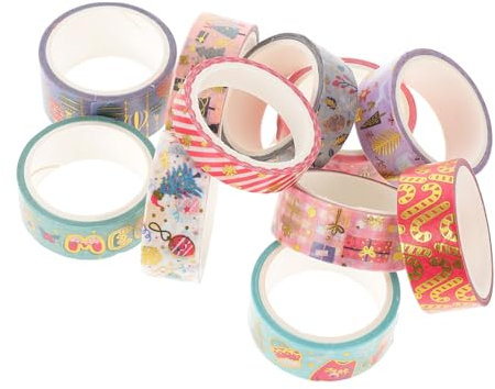 DIYEAH 11rollen Weihnachtsband Geschenkverpackungsbänder Dekobänder Für Weihnachtsdekoration Scrapbooking Und Diy Basteln