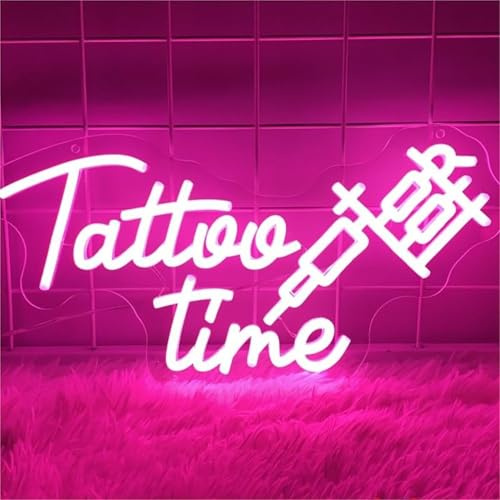 Tattoo LED Neon Sign for Wall Decor USB Adjustable Brightness Living Room Bars Pub Club Gatherings Art Wall Decor