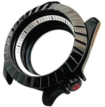 MCNVNEFSAW 42mm SKX007 klockboett svart for Seiko genomskinlig baksida herr dykarklocka boetter for NH35 NH36 urverk klockfodral(CS03)