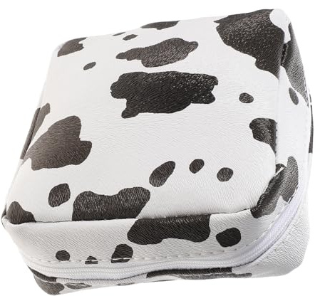 HONITANO Periodentasche aus Pu Damenbindenbeutel 13x5x12cm Geruchsneutral Tragbarer Hygiene Organizer für Mädchen und Reisen