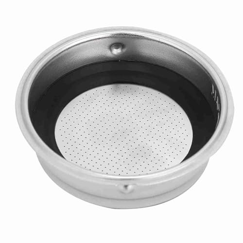 Haofy Panier Filtre à café Amovible en Acier Inoxydable, pour une Utilisation Simple et Double, Passoire à Mailles Fines, Facile à Ranger, Accessoires de Machine à café (portion individuelle)
