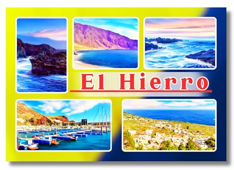 EL Hierro Magnet Kanarische Inseln Kühlschrankmagnet EL Hierro Fridge Magnet Souvenir EL Hierro Spain aimant de refrigerateur, calamita de frigorifero, iman de nevera, koelkastmagneet