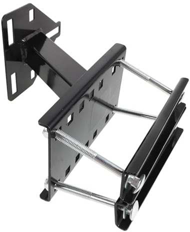 Stake Pocket Spare Tire Mount Steel Bracket 150lbs Black