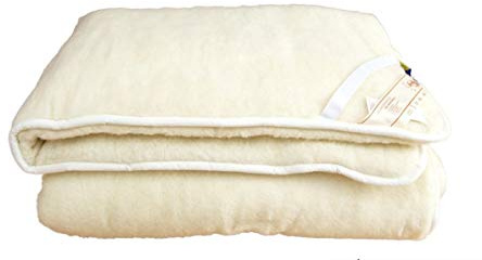 Unterbett, Matratzenauflage, Bettauflage, Schonbezug 100% Wolle (140x200)