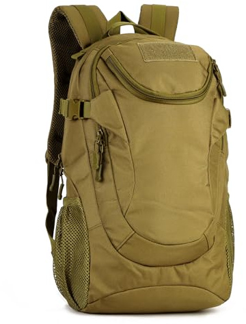 Huntvp 25L taktisk militär dagväska molle-ryggsäck ryggsäck skolväska dagväska för camping vandring jakt vandring Brun 28*47*19cm