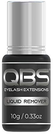 QBS® Liquid Type Glue Remover – Eyelash Remover for Extensions, Lash Adhesive Dissolver, Individual & Cluster Lash Remover, Quick Action Formula – 10g