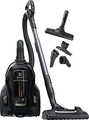 Electrolux Påslös Dammsugare Pure C9 PC91, 7-Stegs filtreringssystem, Dammsugare utan påse, Inkl. Munstycke för golv, 3-i-1 Munstycke, 650W, 12m räckvidd, Svart
