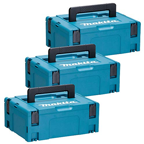 Makita 821550-0 MakPac Type 2 Stacking Connector Case 396mm x 296mm x 157mm Pack of 3