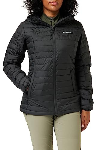 Columbia Silver Falls Hooded Jacket, Chaqueta Acolchada Con Capucha para Mujer, Shark, Talla M