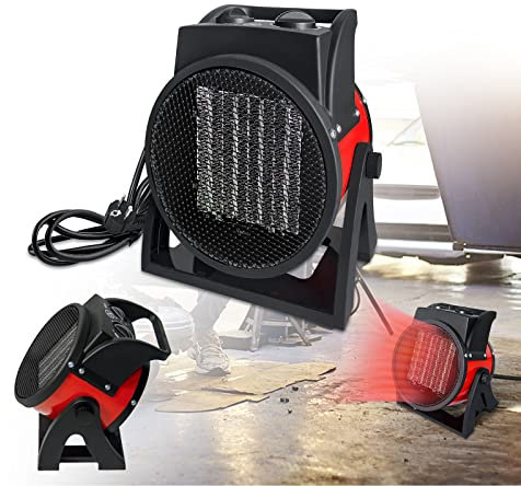 HENGMEI Chauffage soufflant, électrique, en céramique, silencieux, avec protection contre la surchauffe, 3000 W