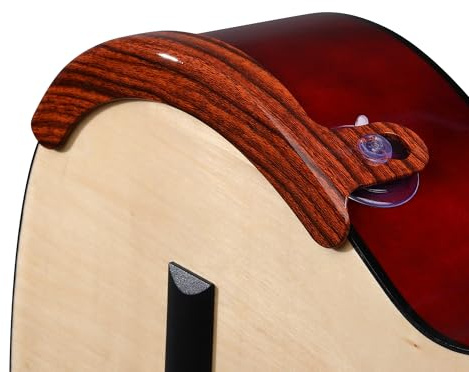 Klassische & Flamenco-Gitarren Armlehne - Hellbraun Nicht klebende Unterarmauflage für Nylonsaiten & Akustikgitarren - Alba GB