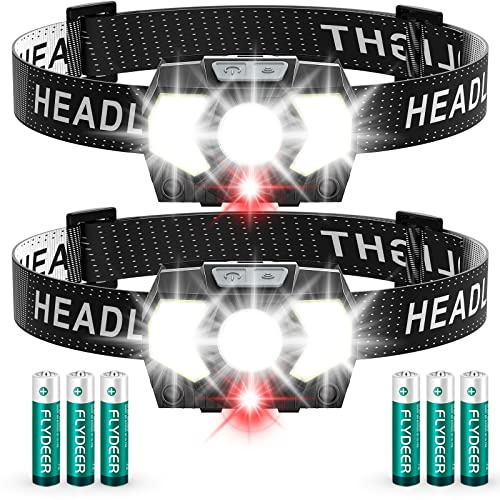 Lsnisni Torcia Frontale a Pile LED, 1500 Lumens Lampada da Testa,