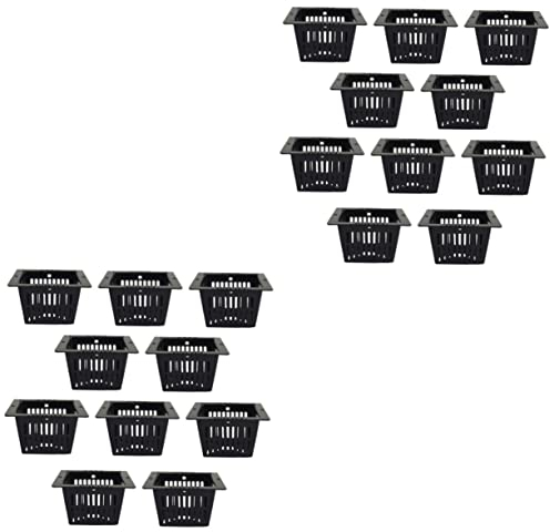 Yardenfun 2sets Pflanzkörbe Pflanzenwurzel Quadratische Pflanze Wasser Gewächshaus 10 Stücke * 2