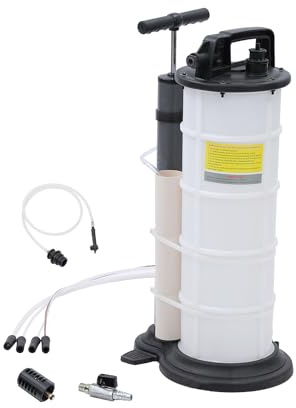 KATSU 9 Litres Pompe à Huile à Vide Pneumatique Manuelle et Pompe d'Aspiration pour Extracteur de Fluide pour Voitures, Motos, Moteurs Marins 481511