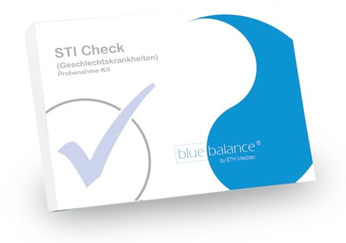 blue balance® STI Geschlechtskrankheiten Test | Probenahme-Kit | Selbsttest für Zuhause | Tripper Test | Anonym & diskret | mit Laboranalyse