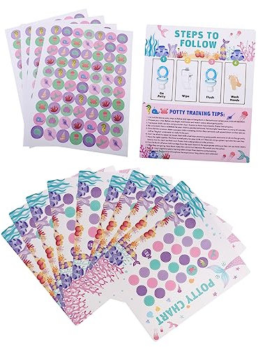 CAXUSD 1satz Töpfchentraining Sticker Für Kleinkinder Motivierende Aufkleber Mit Belohnungstafel Für Mädchen Lustige Belohnungen Für Toilettengang Verschiedene Aufkleber Für