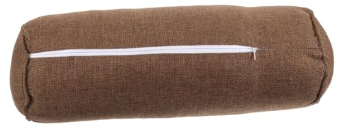 Cuscino Yoga Cilindrico Maniglia, Supporto per Yoga Coffee | Imbottitura in Cotone e Lino Pearl Cotton, Multiuso per Piedi e Collo, Design Versatile