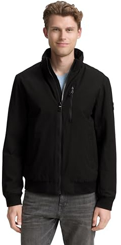 Tom Tailor Herren Blouson Jacke mit verstaubarer Kapuze
