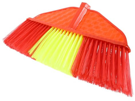GAROZATION Heavy-duty Stiff Broom Head for Indoor Outdoor Carpet Cleaning Pet Hair Removal Foldable Design Easy to Clean Suitable for Surface