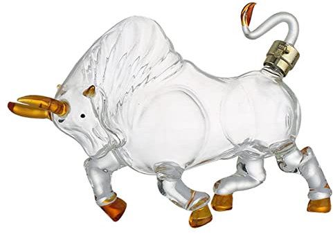 VDLLQYN, Chinesische Sternzeichen-Serie, personalisierte Tier-Weinkaraffe, transparenter Kristallglas-Likörspender for Scotch, Bourbon-Wein, Rum-Karaffe ，Wein-Spender(500ml/16.9oz)
