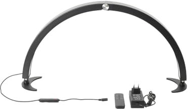 L-home 40W Halbmond Lampe, 3000-6000K Einstellbares Licht Nageltisch Lampe, 360° Verstellbar Kosmetiklampe mit 3 Helligkeitsmodi, Diamanten Besetzt Kosmetik Lampe für Maniküre