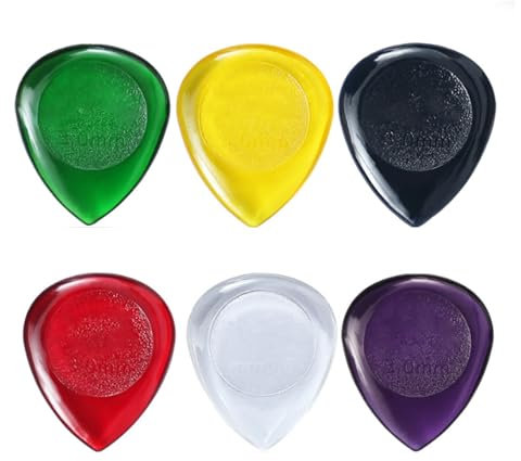 XANHOY 6 x akustische elektrische Bassgitarren Plektrum Gitarrenplektrum Plektrum Plektren in Wassertropfenform