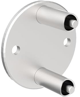 Sellon24® Edelstahl Wandanker Pfosten 42,4mm Geländer Pfostenhalter Steher V2A Wandflansch Rohrhalter rund Wandhalterung Balkon Treppengeländer Pfostenträger
