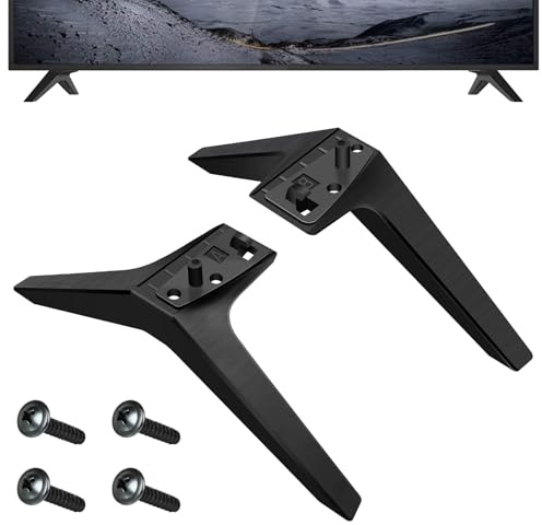 TV Standfüße für LG TV Ersatzständer, Universal Beine für LG TV-Ständer Ersatzsockel mit Schrauben Schwarz Sockelfüße Stand Base for TV Legs Replacement 49 59 55 60 65 Inch (49 59 55 Inch)