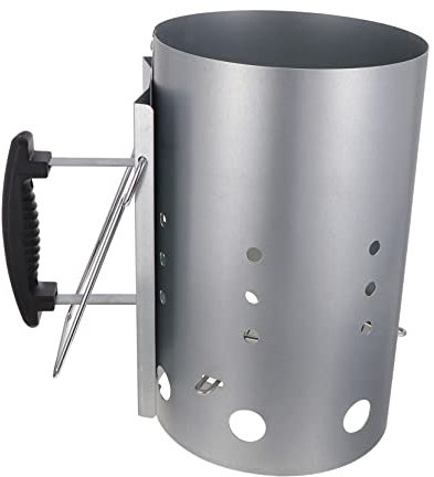 Kisangel Avviatore Carbonella per Barbecue Esterno con Ventilazione Ampia e Base per Accensione Rapida BBQ Grill Starter per Braciere Campfire