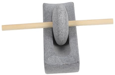 Moulin A Farine Meule de Pierre Manuel Compact pour Thé et Épices | Meule à Thé, Broyeur Cuisine à Manivelle, Moulin à Pierre Manuel, Usage Maison