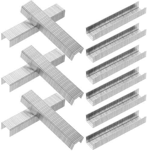 Toddmomy Grapas Metálicas Neumáticas para Carpintería U 1000 Unidades Acero Carbono Alta Resistencia, Grapas Pequeñas para Grapadora Eléctrica, Herramienta Bricolaje y Tapicería