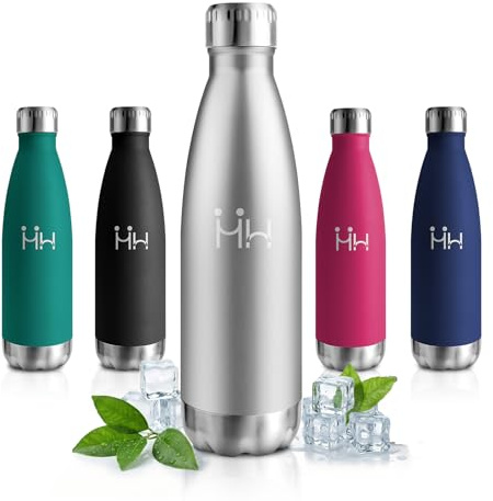 Borraccia Termica 750ml, Acciaio Inox Senza BPA, Doppia Parete a Prova di Perdite, Riutilizzabile Ideale per Adulti, Scuola, Ufficio, Sport, Escursioni
