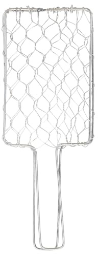 GATHINESS Cesta Portátil para Barbacoa de Hierro Mango Resistente para Asar Pescado y Alimentos en Actividades al Aire Libre y Barbacoas