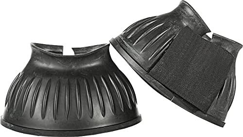 HKM 8605 Springglocken Atlanta, Gummispringglocken Gummi Hufglocken, Schwarz, XL