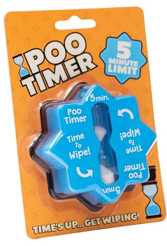 Boxer Gifts Poo Timer Funny Birthday Gift for Men, Dad or Husband – Joke Bathroom Timer, Novelty Stocking Filler, Blue
