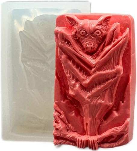 Gothic Bat Gargoyle Silicone Soap Mould – Dark Fantasy Design for Handmade Soap, Candles, Resin & Crafts