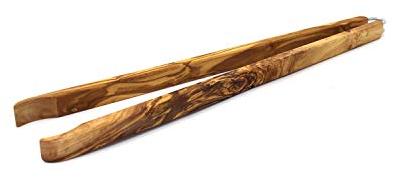 mitienda mit Liebe gemacht Grillzange aus Holz 42 cm, Grillen, Sommer, Geschenkidee, Handmade, Holzzange, Vatertag