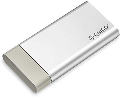 ORICO Carcasa mSATA Adaptador Portátil de Aluminio(no se Requiere Cable), USB 3.0 de 5 Gbps Externa Cajas para Discos Duros mSATA SSD, Hasta 2 TB- MSG