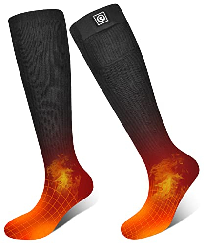 Calcetines Térmicos para Hombre Mujer Batería Recargable Calcetines Eléctricos en Invierno Frío Calcetines Térmicos para Caza Camping Esquí Senderismo Pesca Montar Motociclismo