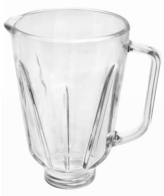 6 Cup Round Glass Blender Jar Compatible with Hamilton Beach Blenders