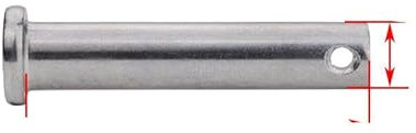 304 Edelstahl-Stiftwelle mit Loch/Splint-Kombinationsset M3-M20-10set M6x70