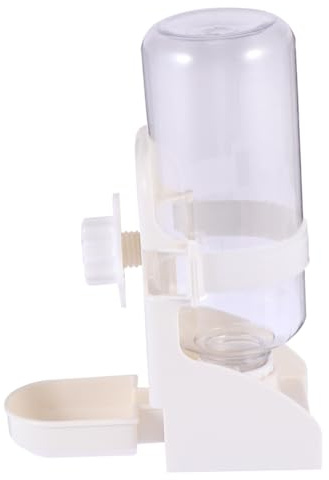 Angoily Distributeur Eau à Gravité Suspendu pour Animaux Station Eau pour Chien Et Chat Blanc Abreuvoir à