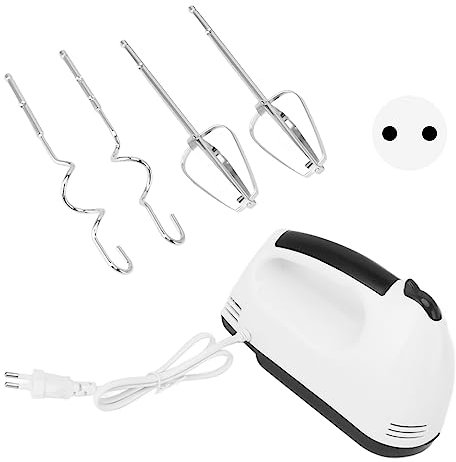 flexman Sbattitore Elettrico a 7 Velocità, Impugnatura Morbida in Acciaio Inossidabile, Motore Potente da 180 W, Frullino per le Uova, per Panna, Burro, Albumi, Pastelle, Purè di Patate