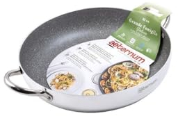 Aeternum Deluxe FAMILIENPFANNE 40 cm, Carbon Steel, Silver/Black