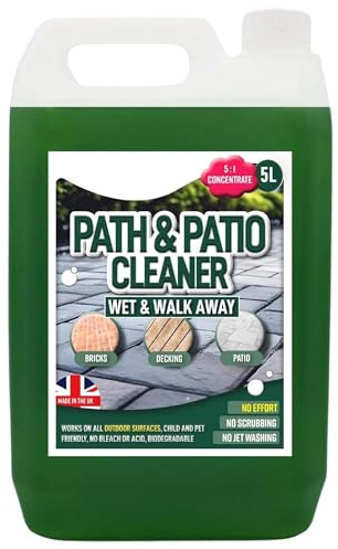 Fluid Green Patio & Path Cleaner 5 Litre Stain Remover | Cleaning Solution Ideal for Patios, Paths & Driveways